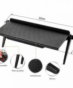 SOPORTE ESTANTE NETMAK NM-ST23 22X11.3CM PARA CELULAR Y TABLET 360 ANGULO AJUSTABLE 3KG BOX