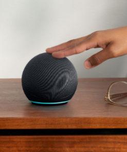 PARLANTE AMAZON ECHO DOT 5 ASISTENTE VIRTUAL MANEJA SPOTIFY NETFLIX YOUTUBE Y MAS CARBON CHARCOAL – INCLUYE FUENTE 12V 1.2A 4.0X1.7MM