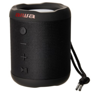 PARLANTE AIWA EXOS GO 1XUSB 1XMICROSD 1XJACK3.5MM IPX4 WATERPROOF STEREO PLAY OMNIDIRECCIONAL BLUETOOTH NEGRO BOX
