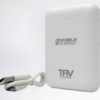 BATERIA EXTERNA POWERBANK TRV BBP104 10000MAH PORTATIL 2XUSB 2.1A BATERIA INDICADOR NIVEL DE BATERIA BLANCO ION/LITIO BOX