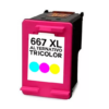 CARTUCHO TTX HP 667 XL COLOR ALTERNATIVO H-667XLC BOX