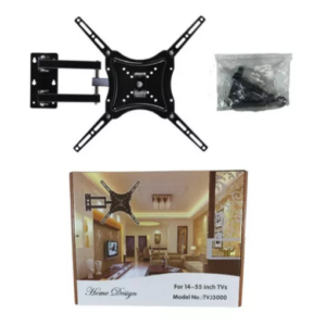 SOPORTE TV LUXAR HOME DESIGN LED PARED BRAZO MOVIL ARTICULADO 14 A 55 HASTA 50KG HDL-117B-2 NEGRO BOX