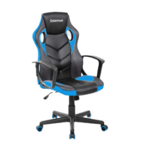 SILLA GAMER SOLARMAX SXGC-6001BL CELESTE Y NEGRO BOX