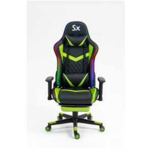 SILLA GAMER SOLARMAX SXGC-9027GR VERDE Y NEGRO BOX