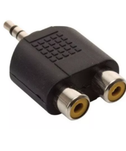 ADAPTADOR PLUG 3.5 M STEREO A 2 JACK RCA H BOX