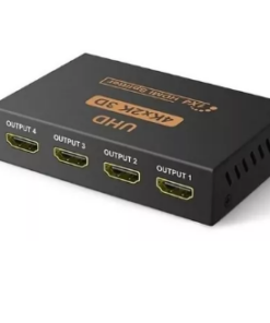 SPLITTER HDTV 1X4 4K UHD 2K FULL HD 3D PARA 4 PANTALLAS 1.4B BOX