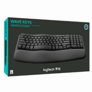 TECLADO BLUETOOTH LOGITECH WAVE KEYS ERGO ERGONOMICO NEGRO 920-012278 BOX