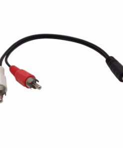 CABLE ADAPTADOR 2 RCA M A 1 MINIPLUG H 40 CM OEM
