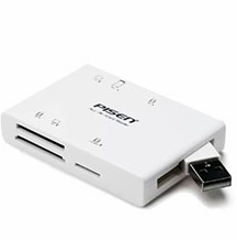 LECTOR DE MEMORIAS USB 2.0 7EN1 SD MICROSD CF MEMORY STICK PRO PRO DUO XD M2 PISEN BOX