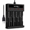 CARGADOR DE PILAS NETMAK NM-CH5 AA AAA 1.2V SLOT 4 PILAS USB BOX -REQUIERE USB 5V MINIMO 1A PARA FUNCIONAR NO INCLUIDO-