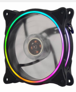 VENTILADOR 120MM RAPTOR FROST SLIM RING PWM ARGB NEGRO 3 PIN M-H 2.54-4 PIN H BOX
