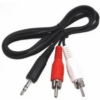 CABLE AUDIO PLUG 3.5MM ST M A 2 RCA M 1.80 MTS OEM