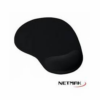 PAD MOUSE GEL NEGRO NETMAK NM-PGEL 24X21CM BLISTER