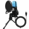 MICROFONO YANMAI SF-666R USB CABLE 1.35MTS OMNIDIRECCIONAL CONDENSADORES REDUCCION DE RUIDO RGB CON TRIPODE