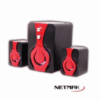 PARLANTES NETMAK NM-TRUENO 2.1 5W+3WX2 USB + PLUG 3.5MM RETROILUMINADO RGB GAMER