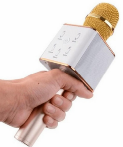 MICROFONO KARAOKE INALAMBRICO LIBERCAM MI-05DO GOLD CARGA USB