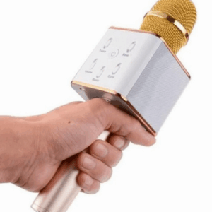 MICROFONO KARAOKE INALAMBRICO LIBERCAM MI-05DO GOLD CARGA USB