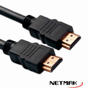 CABLE HDMI M-M 1.5 MTS NETMAK NM-C98 V2.0 4K ULTRA HD 3D 60FPS 2160P BOX