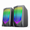 PARLANTE NETMAK NM-N10 2X3W USB 1.2MTS CONTROL VOLUMEN RGB GAMER