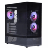 GABINETE SOLARMAX CM-B930 NEGRO VIDRIO TEMPLADO GAMER 3FAN ARGB MICRO ATX/ATX BOX