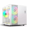 GABINETE SOLARMAX CM-W300 BLANCO VIDRIO TEMPLADO GAMER 3FAN MICRO ATX BOX