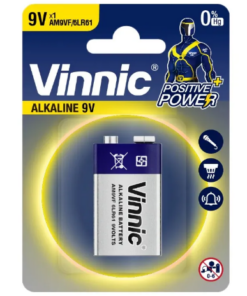 BATERIA ALCALINA 9V VINNIC AM9VF/6LR61 DIMENSIONES 26.5 X 17.5 X 48.5MM X UNIDAD