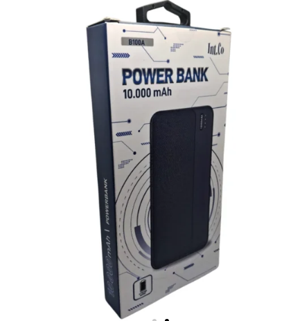CARGADOR POWERBANK INTCO K100A 10000MAH 2XUSB 1XUSB TIPO C 1XMICROUSB 5V 9V 20W CARGA RAPIDA