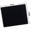 PAD MOUSE JNG SMALL 18X22CM 180X220X2MM LISO ANTIDESLIZANTE BORDES COSIDOS NEGRO