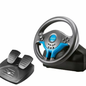 VOLANTE NOGANET ST-V06 CON PEDALERA LEVAS DE CAMBIO INCORPORADAS GIRO 180 GRADOS AGARRE CON VENTOSAS COMPATIBLE PS3 PS4 PC XBOX ONE XBOXONE SWITCH