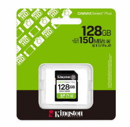 MICROSD 128GB KINGSTON CLASE 10 150MB CON ADAPTADOR SD