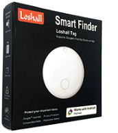 LOCALIZADOR RASTREADOR ANDROID LOSHALL BLUETOOTH USA 1XCR2032 Y CORREA INCLUIDA BLANCO – SOLO FUNCIONA CON TELEFONOS ANDROID A TRAVES DE GOOGLE FIND MY DEVICE – TRACKER SMART FINDER SMARTTAG