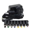 CARGADOR TRANSFORMADOR UNIVERSAL 5V 2A 10W CON 8 CONECTORES PATAS CRUZADAS -KIT FICHAS 8 PLUGS EN BOLSA