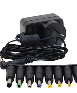 CARGADOR TRANSFORMADOR UNIVERSAL 5V 2A 10W CON 8 CONECTORES PATAS CRUZADAS -KIT FICHAS 8 PLUGS EN BOLSA