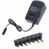 CARGADOR TRANSFORMADOR UNIVERSAL 12V 3A 36W CON 8 CONECTORES PATAS REDONDAS -KIT FICHAS 8 PLUGS EN BOLSA