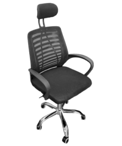 SILLA OFICINA RECLINABLE ELEVACION AJUSTABLE BASE DE ACERO HASTA 99KG BOX