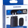 CARGADOR 220V 5V 9V 12V USB TIPO C H SAMSUNG PD3.0 QC4.0 45W CARGA RAPIDA SIN CABLE BOX -REPLICA