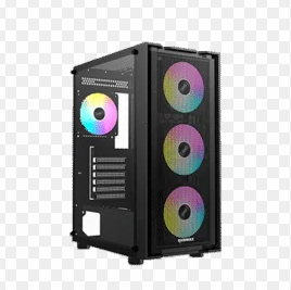 GABINETE RAIDMAX VECTOR V216 BLACK GAMER 4FAN X 120MM RGB SIN FUENTE VIDRIO TEMPLADO PARA ATX/MICRO ATX/MINI-ITX