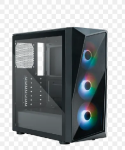 GABINETE COOLERMASTER CMP 520 VIDRIO TEMPLADO NEGRO SIN FUENTE MINI-ATX/ MICRO-ATX / ATX 3FAN 120MM LED ARGB BOX