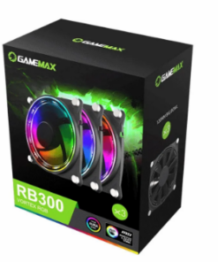 VENTILADOR GAMEMAX PARA GABINETE X3 120MM ARGB RB300 VORTEX RGB 3PIN + 4 PIN MOREX BOX