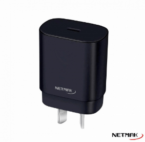 CARGADOR 220V 5V 9V 12V USB TIPO C H NETMAK NM-CP5 25W CARGA RAPIDA SIN CABLE BOX