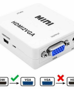 MINI ADAPTADOR CONVERSOR HDMI A VGA CON AUDIO MINI HDMI2VGA BOX