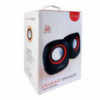 PARLANTE NETMAK NM-9025B 1X3.5MM USB 6W CON CONTROL DE VOLUMEN ROJO BOX