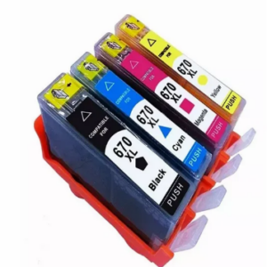 PACK COMPLETO CARTUCHO HP 670XL BLACK / CYAN / MAGENTA / YELLOW ALTERN
