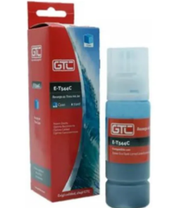 TINTA GTC EPSON E-T 504 544 CYAN 70ML ALTERNATIVO BOX PARA L3110 L3150 L3210 L3250 L5190
