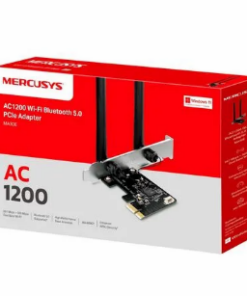 PLACA DE RED WIFI PCI-E MERCUSYS MA30E AC1200 867MBPS DUALBAND 2.4GHZ 5GHZ 2 ANTENAS BLUETOOTH 5.0 MU-MIMO BOX