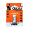 PILA CR123A VINNIC 3V LITHIUM 1680MAH BLISTER X UNIDAD