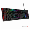 TECLADO USB NETMAK NM-X408 MULTIMEDIA RETROILUMINADO GAMER ESPAÑOL BOX