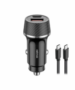 CARGADOR PARA AUTO NETMAK NM-UCC14 CARGA RAPIDA BOX 12V A 5V 9V 12V 48W 1XUSB TIPO C 30W X1USB 18W -INCLUYE CABLE USB TIPO C A TIPO C