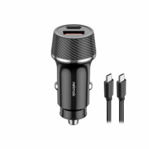 CARGADOR PARA AUTO NETMAK NM-UCC14 CARGA RAPIDA BOX 12V A 5V 9V 12V 48W 1XUSB TIPO C 30W X1USB 18W -INCLUYE CABLE USB TIPO C A TIPO C