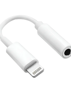 ADAPTADOR APPLE LIGHTNING 8 PINES M A JACK 3.5MM H -PARA IPHONE SIN MICROFONO SOLO AUDIO ALTERNATIVO